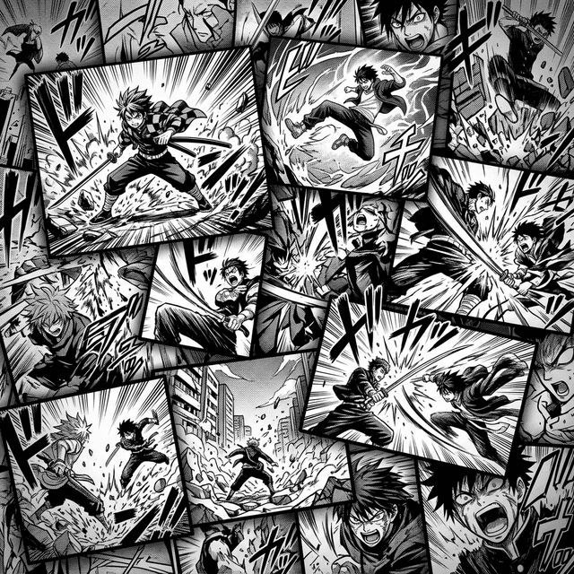 Manga panel background